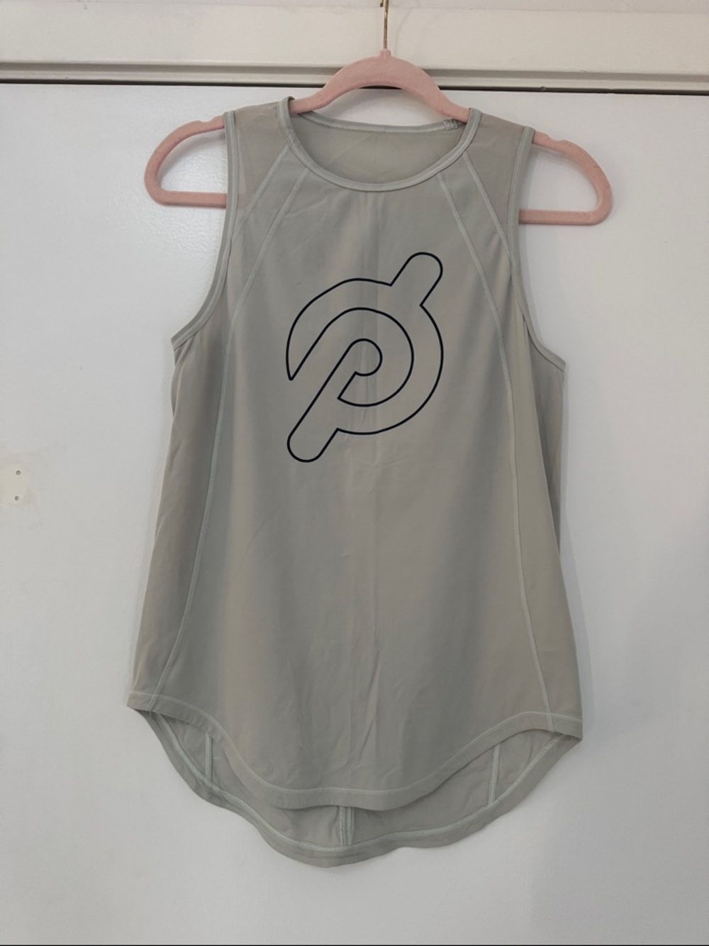 Lululemon x Peloton Light Teal Tank Top with Navy Logo